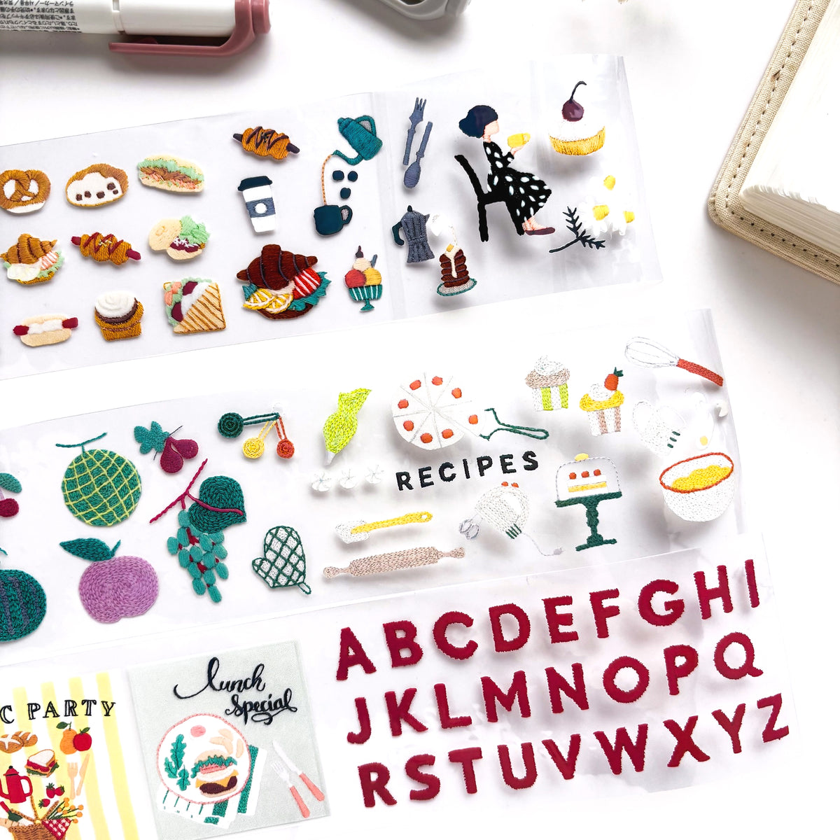 annas / Foil-Stamped Clear Roll Stickers