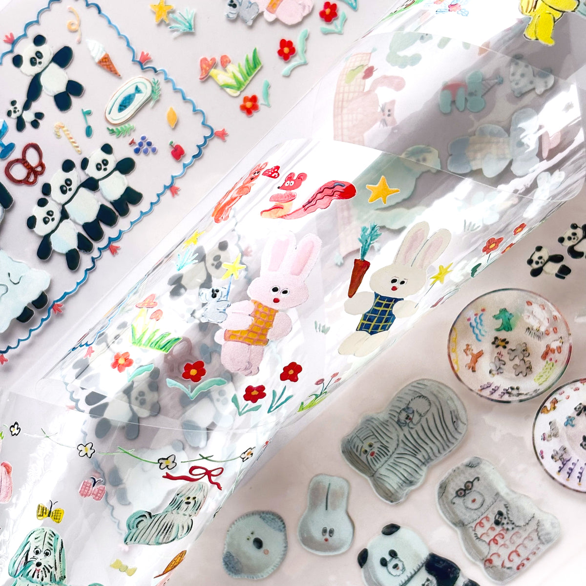 CYILABO / Foil-Stamped Clear Roll Stickers