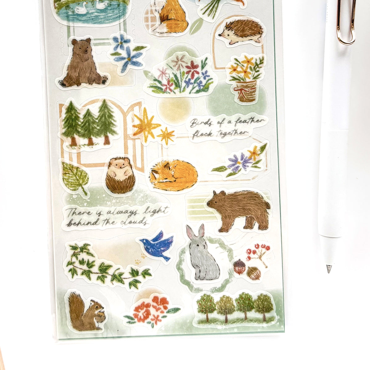 Deco Time Stickers - Forest Animals (set of 2 sheets)