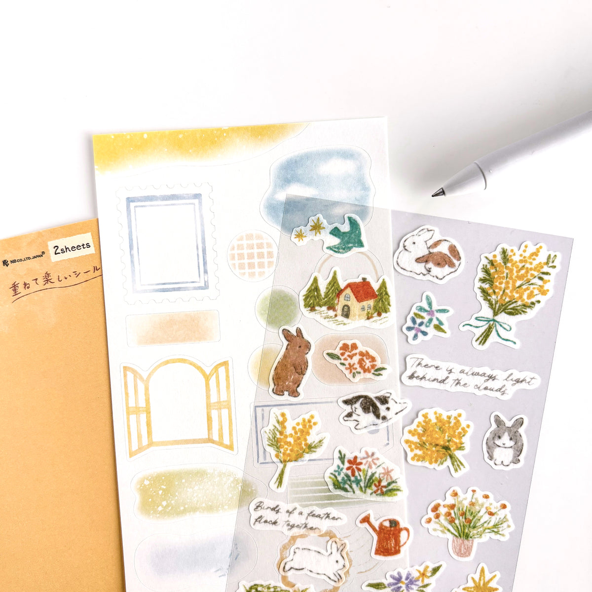 Deco Time Stickers - Bunny (set of 2 sheets)