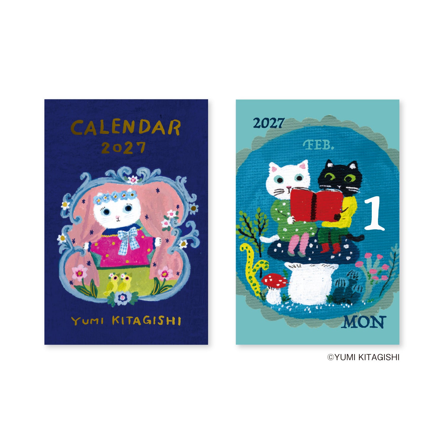 [2027] Yumi Kitagishi / Mini Himekuri Calendar - One-day-a-page