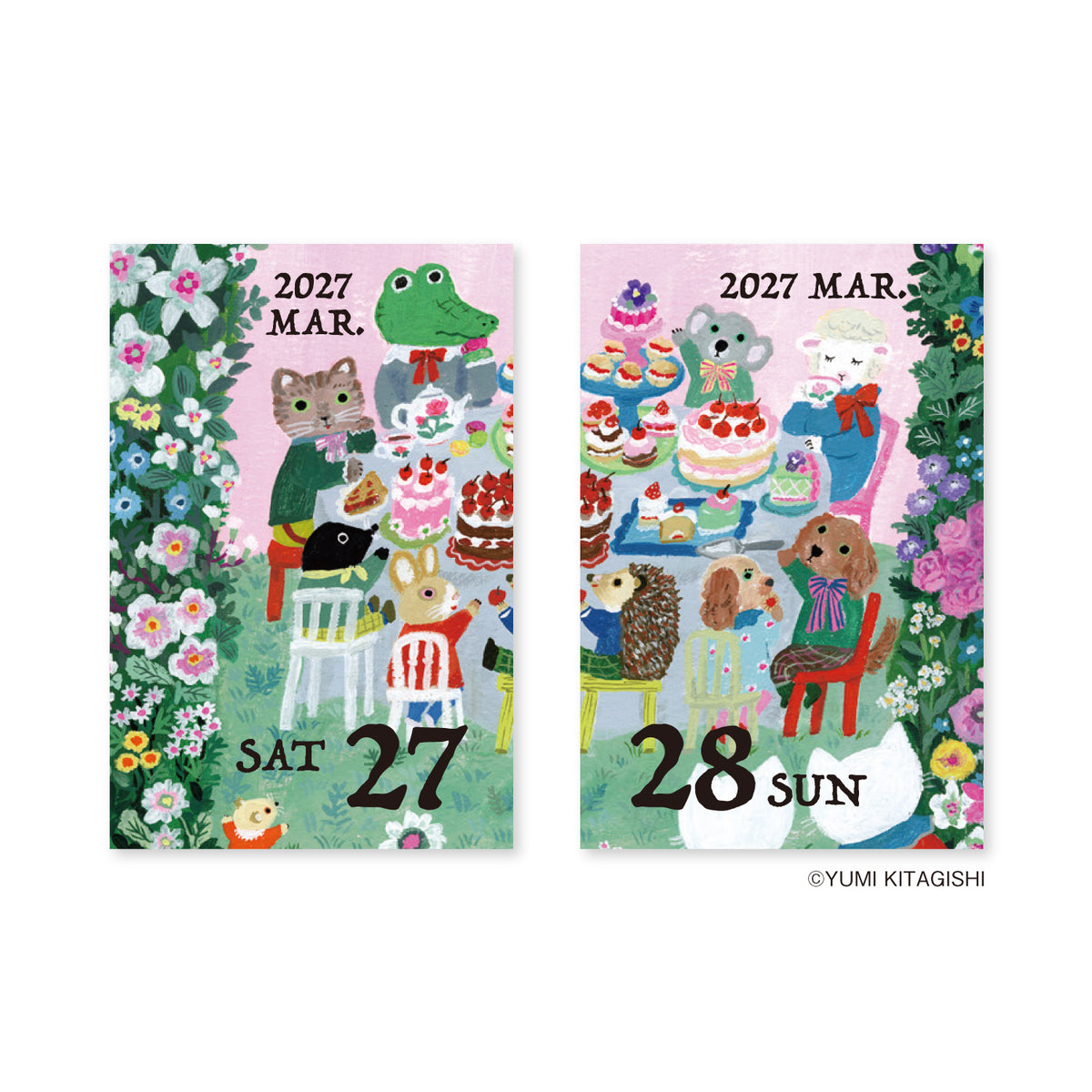 [2027] Yumi Kitagishi / Mini Himekuri Calendar - One-day-a-page