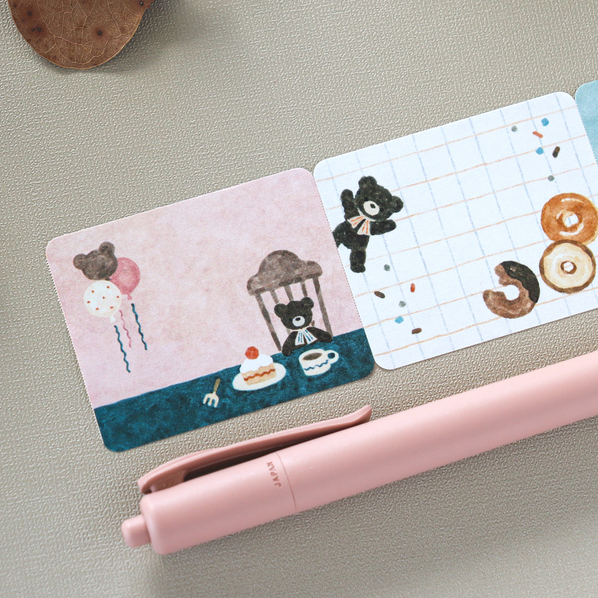 Waka Nakauchi / Roll Sticky Notes - Bear’s Sweets Shop
