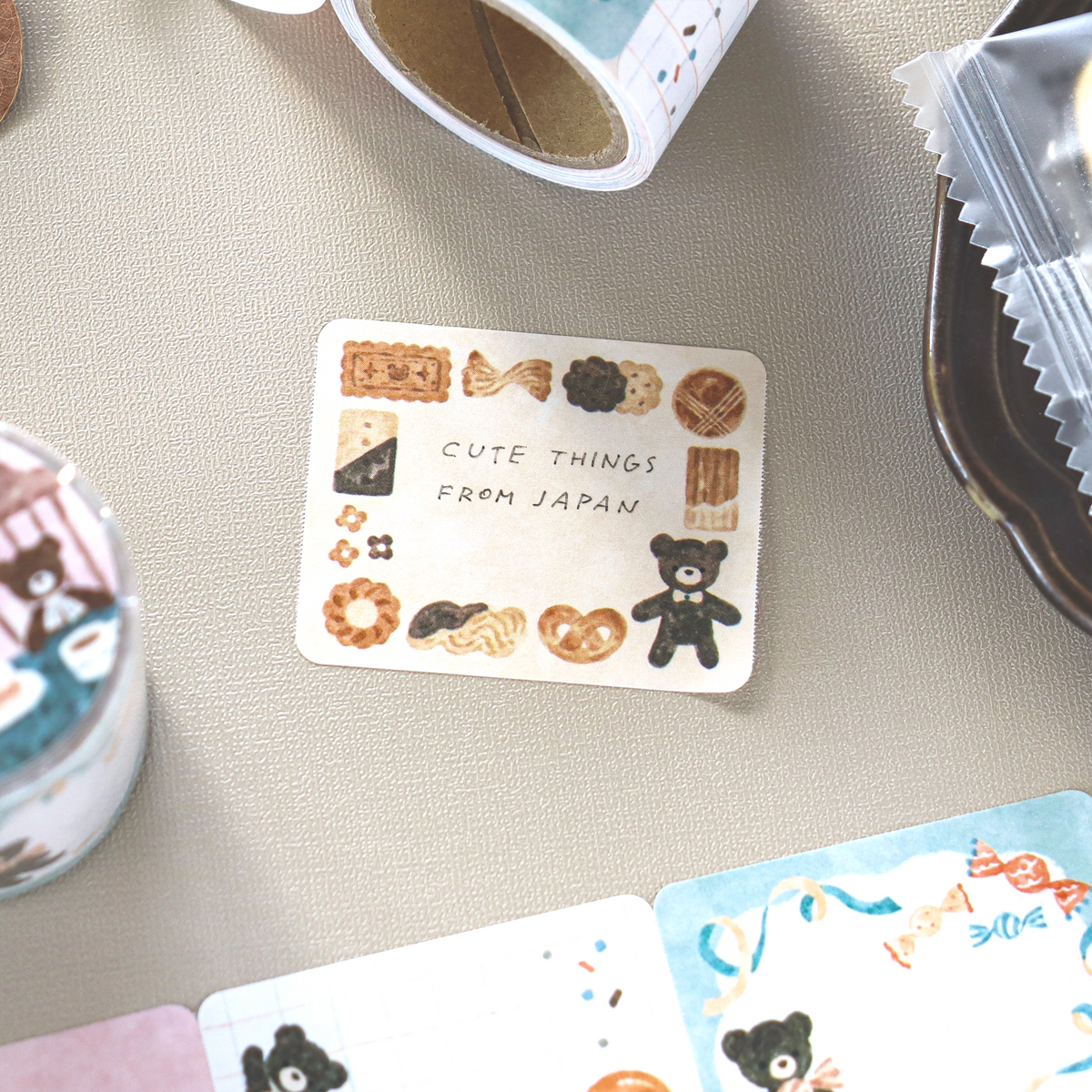 Waka Nakauchi / Roll Sticky Notes - Bear’s Sweets Shop