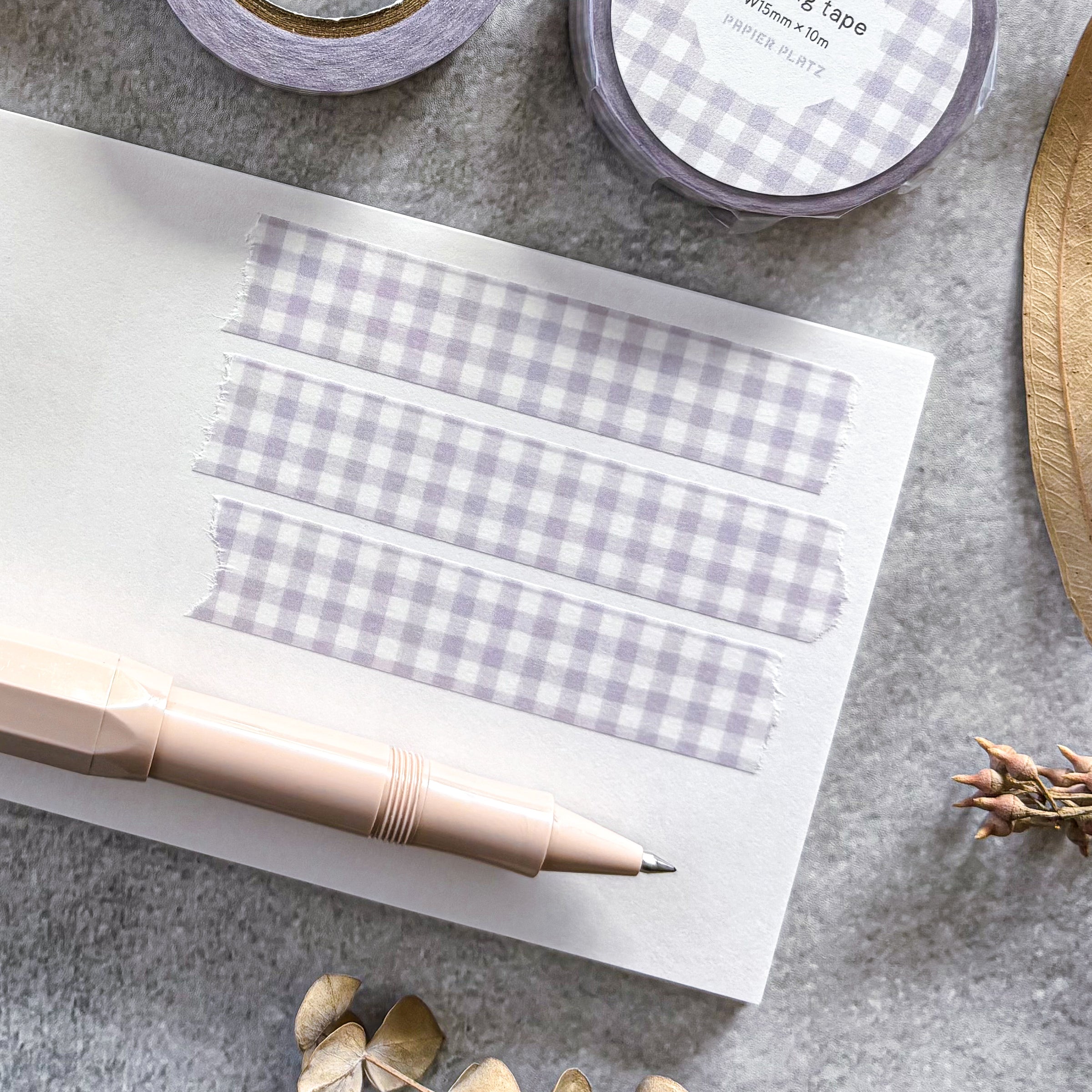 Papier Platz / Washi Tape - Checkered (Lavender)