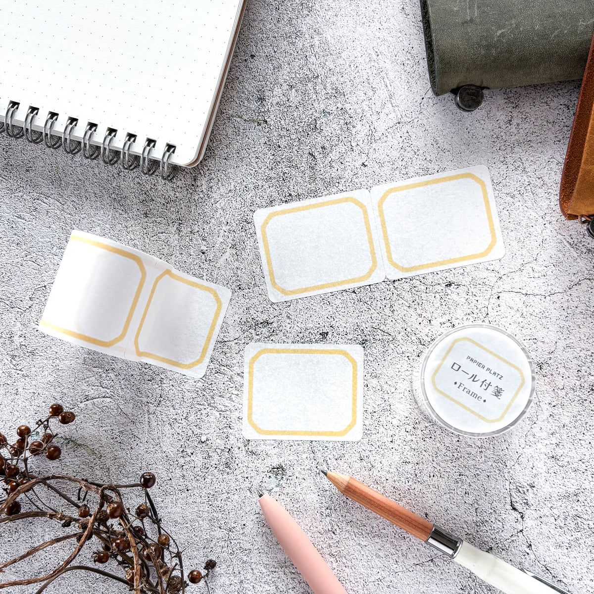 Papier Platz / Roll Sticky Note - Yellow Frame