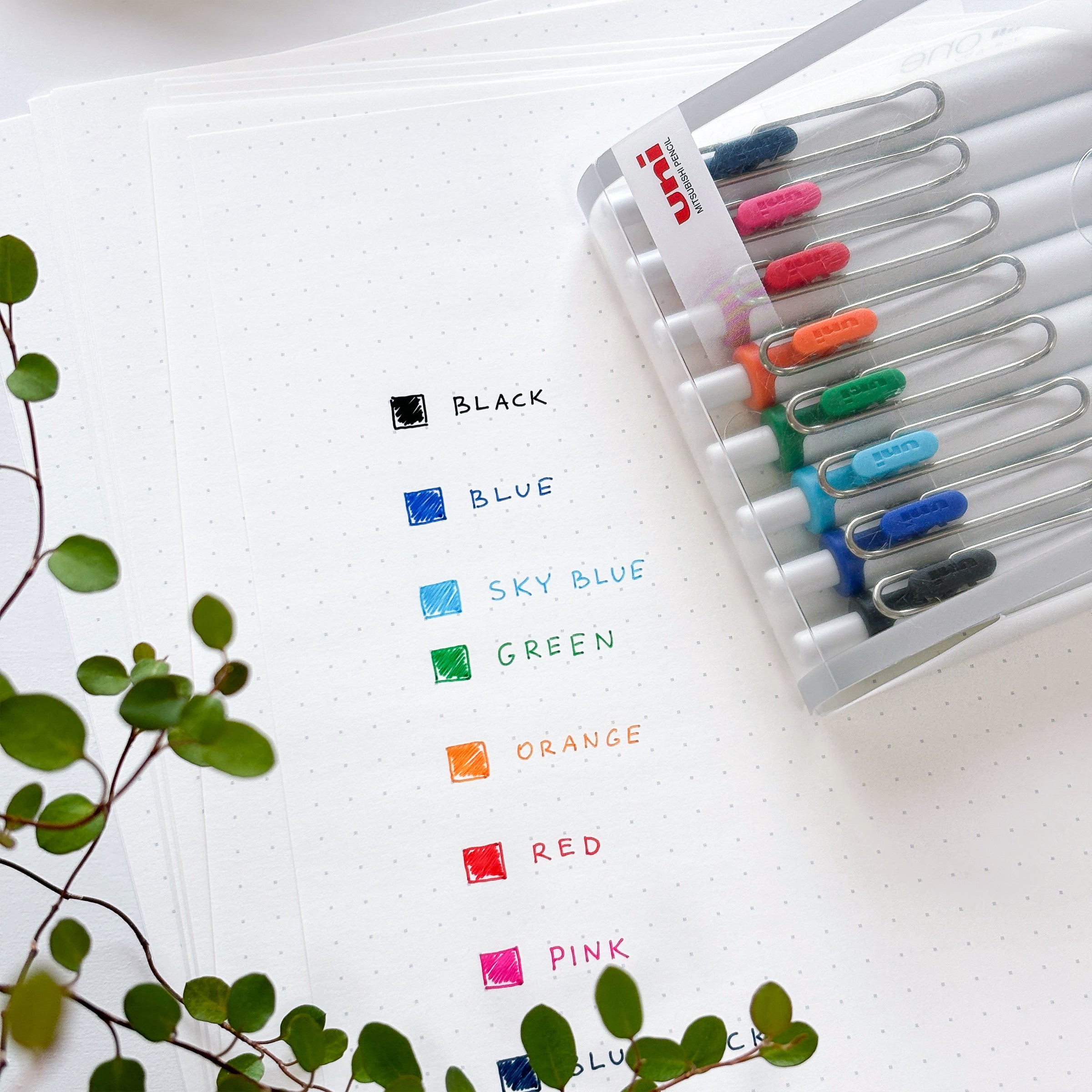 Uni-ball One - Basic (8 Colors / 0.5mm)