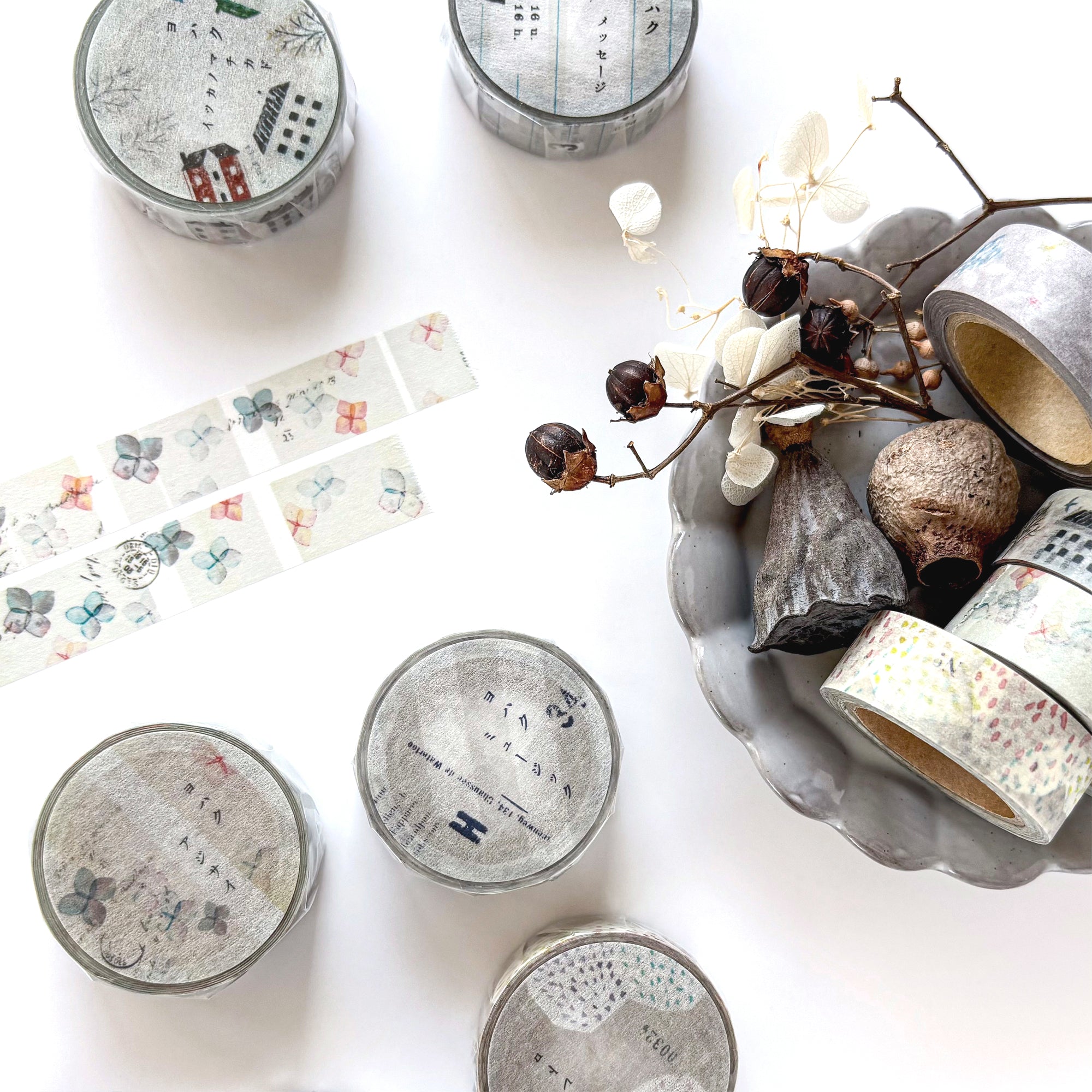 Yohaku / Washi Tape - Hydrangea