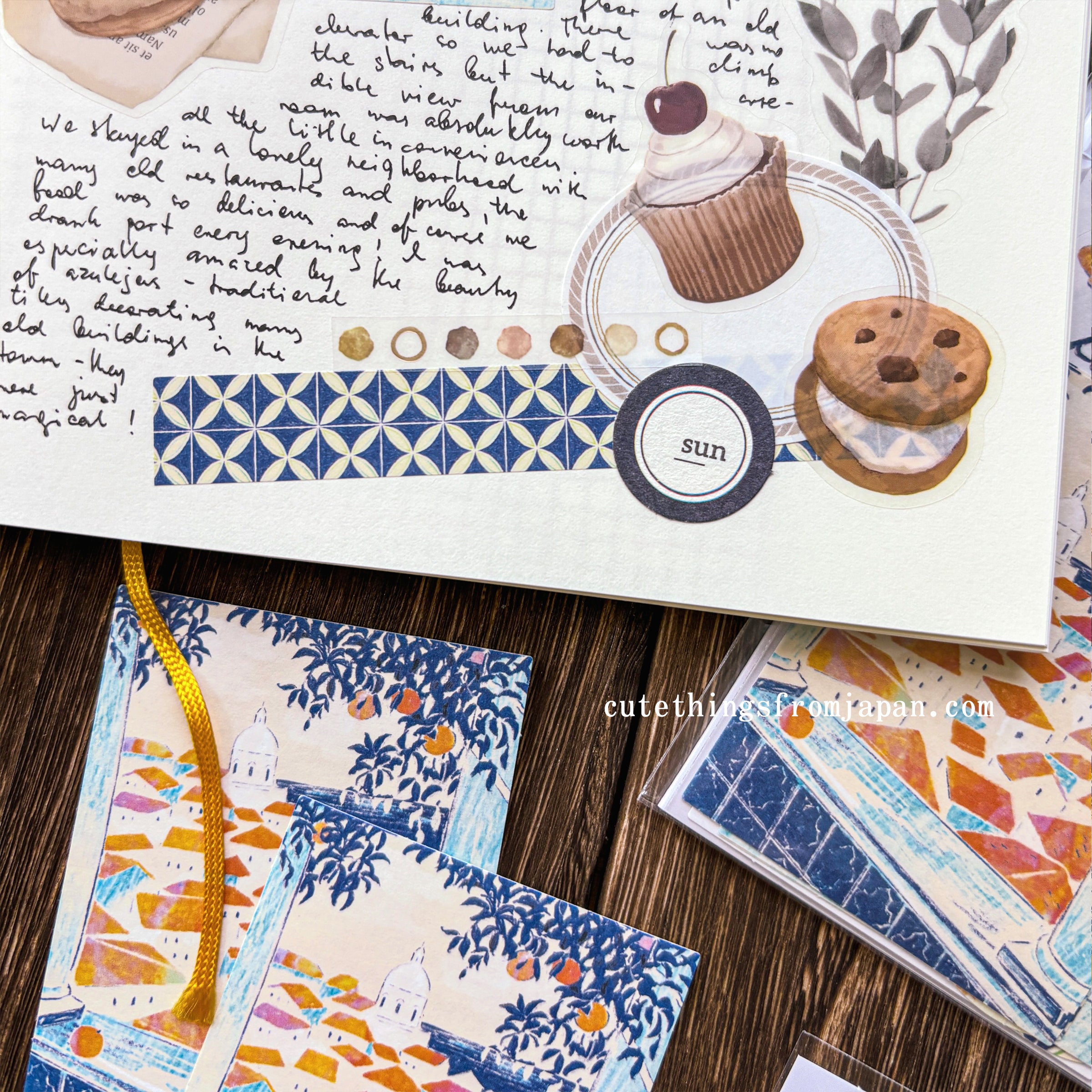 Yuka Takamaru Collage Stickers Set - Brown