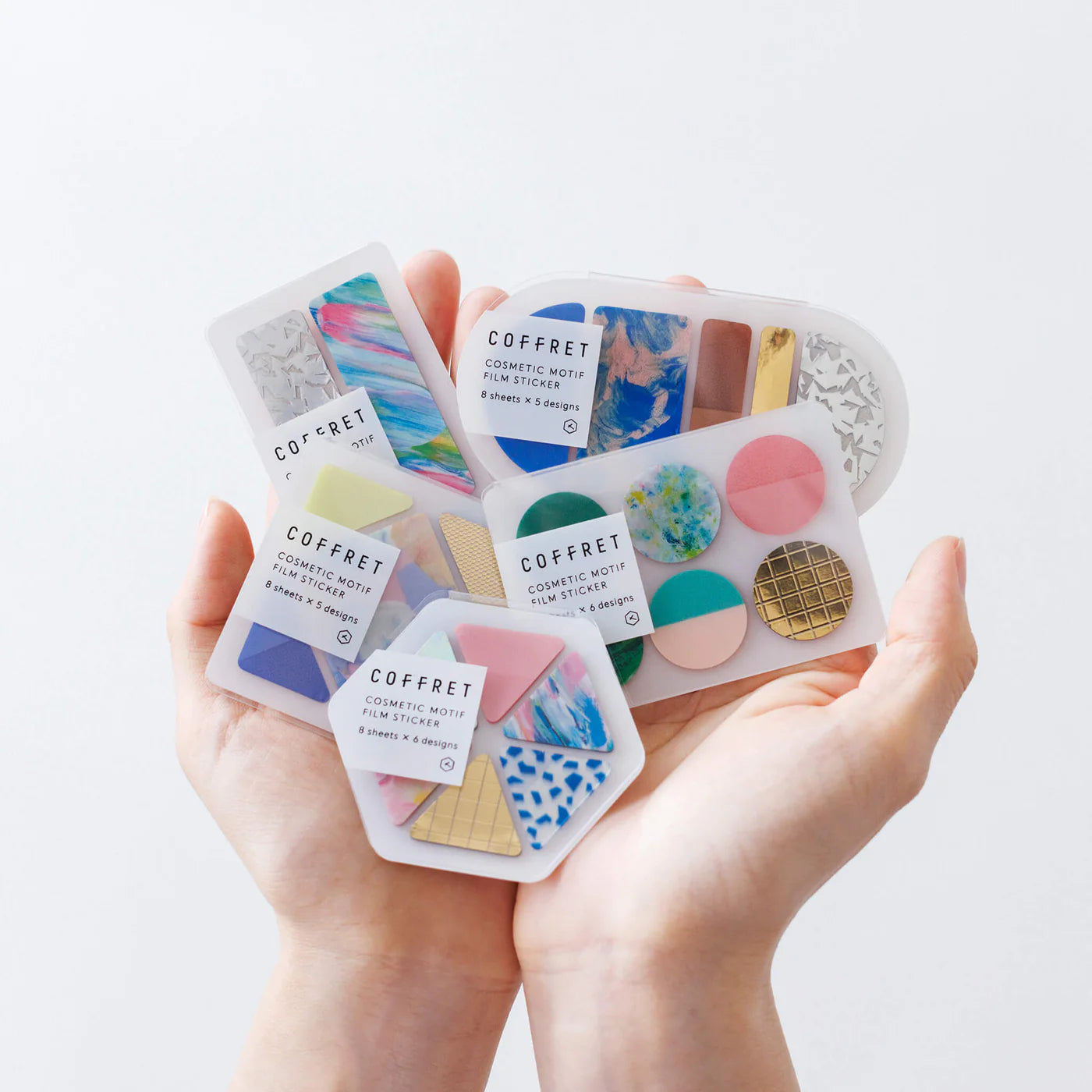 COFFRET Triangle PET Stickers - Pink Float