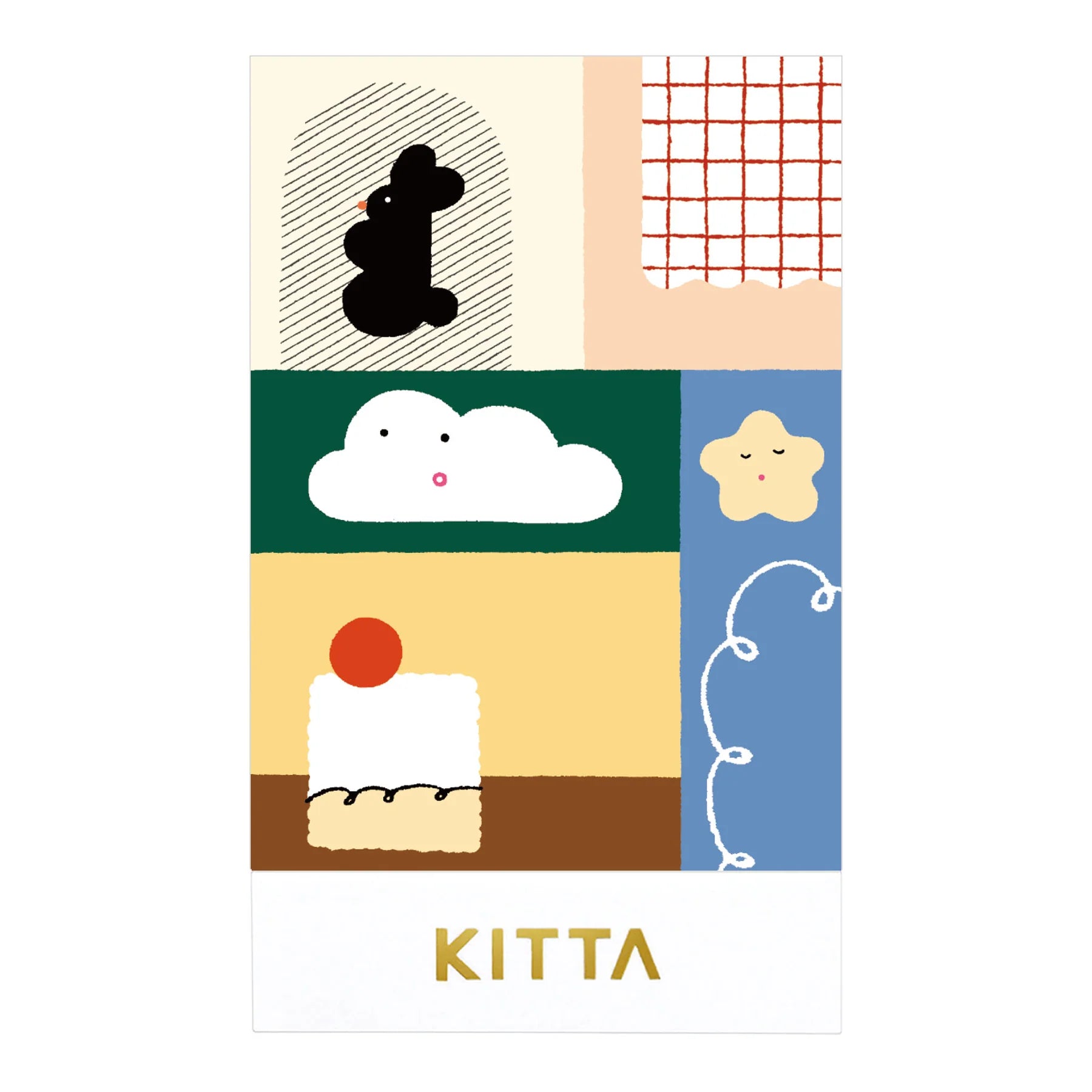 KITTA Clear Portable Stickers - House