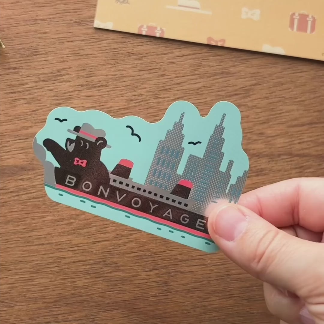 Load video: Obi1 / Shiny Vinyl Sticker - Ship Tours