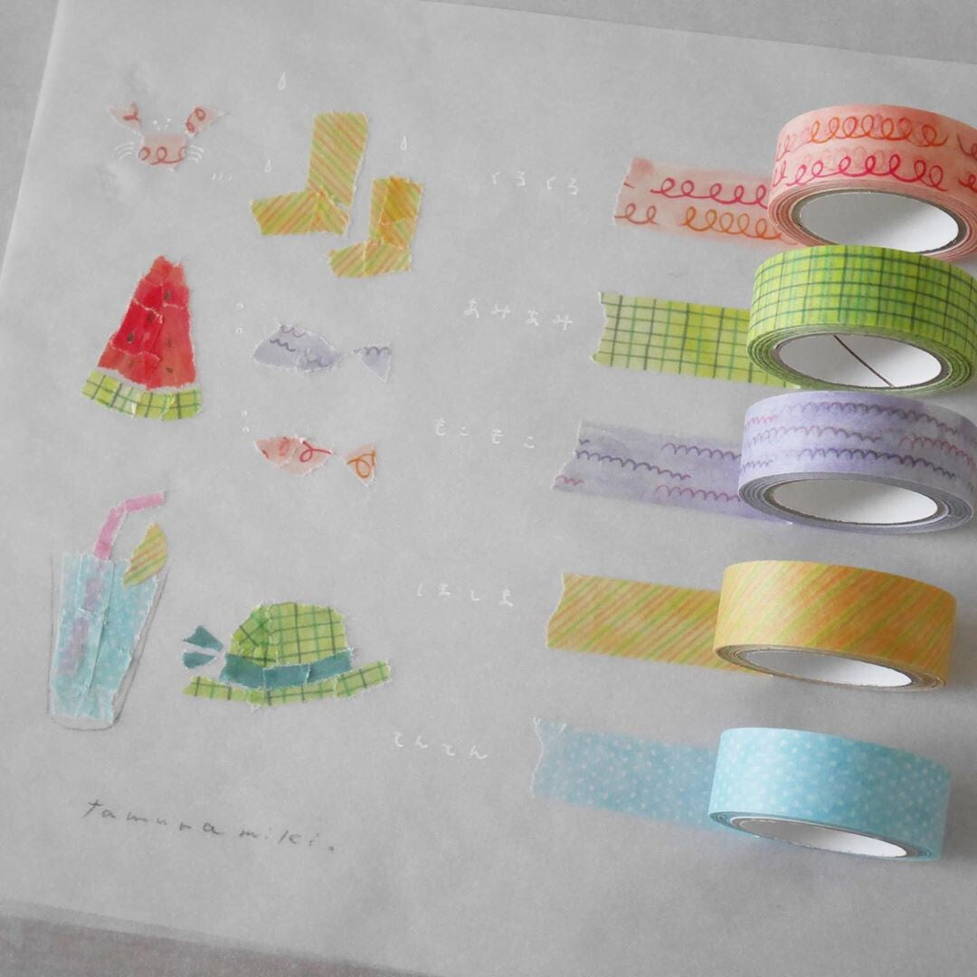 Miki Tamura / Art Washi Tape Set - Patterns