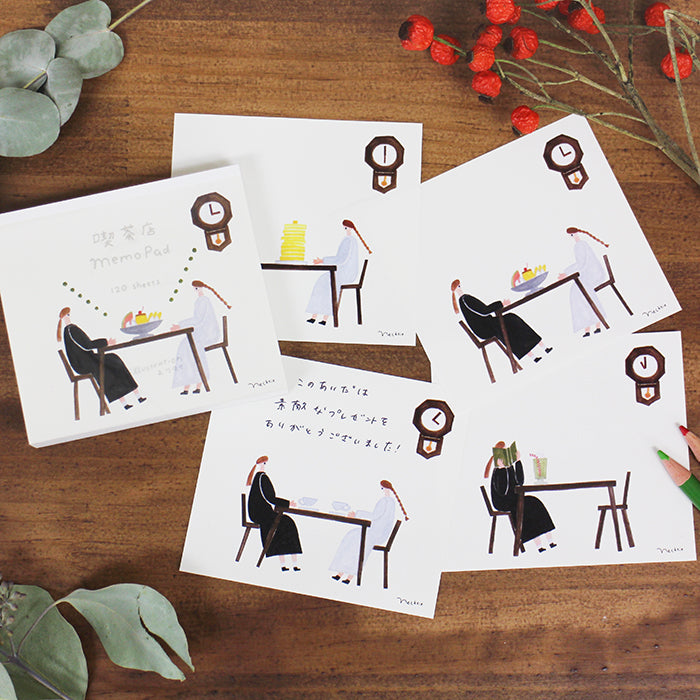 Necktie / Square Memo Pad - Cafe