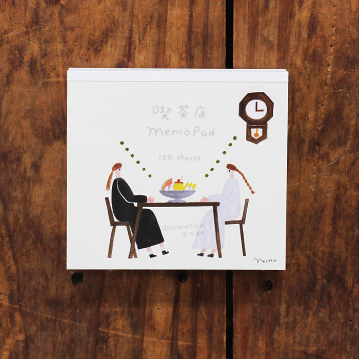 Necktie / Square Memo Pad - Cafe