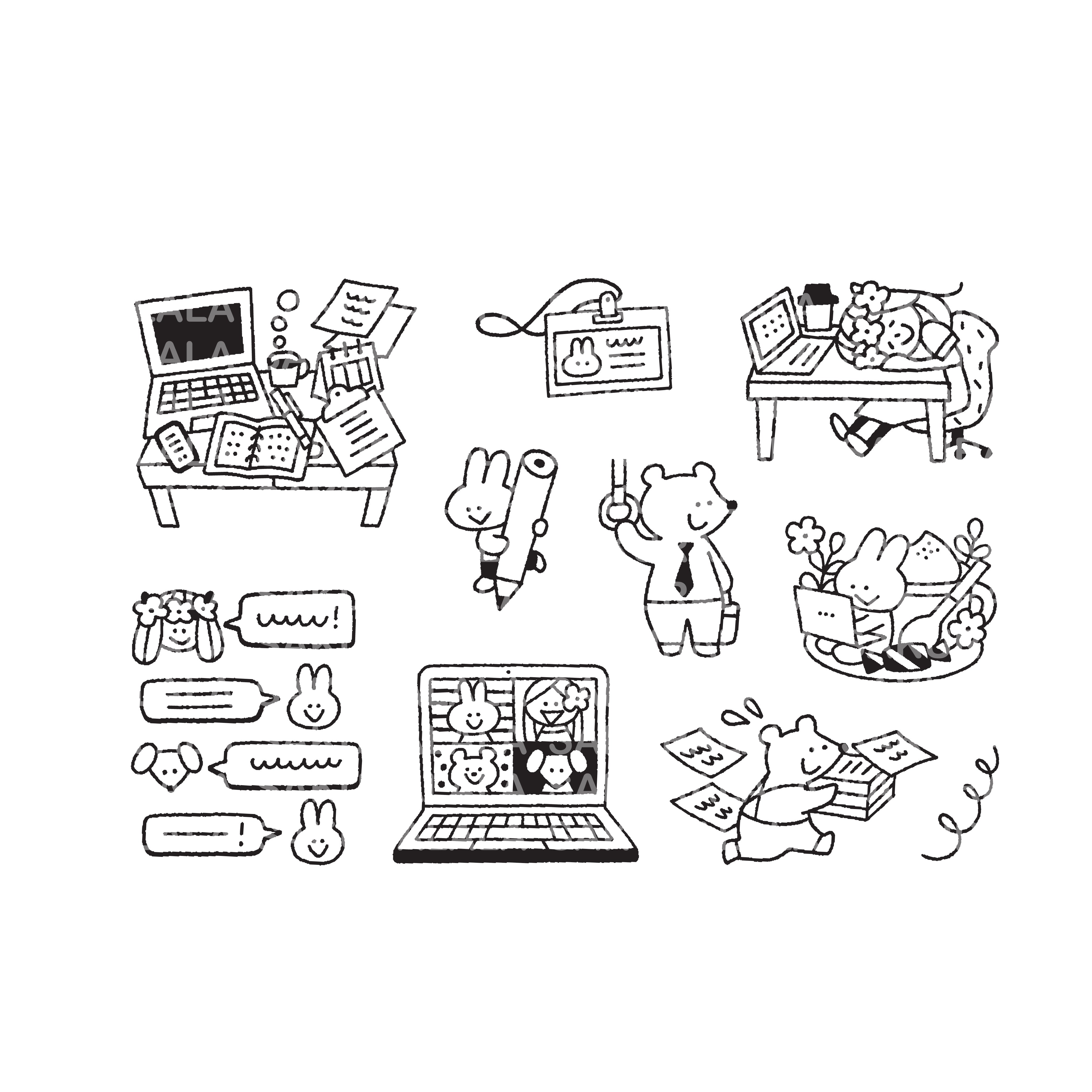 Igloo Dining Clear Stamps - Good Job (3" x 4")