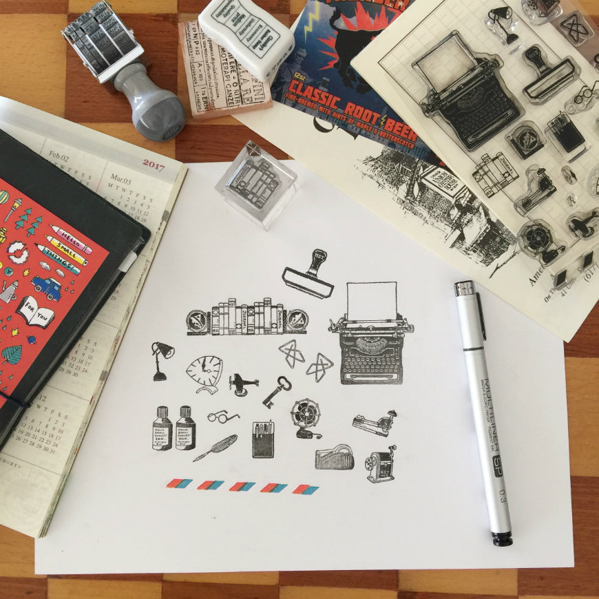 eric HST Clear Stamps - ON MY DESK