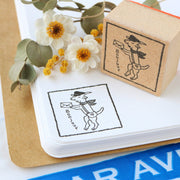 Rubber Stamp - White Goat