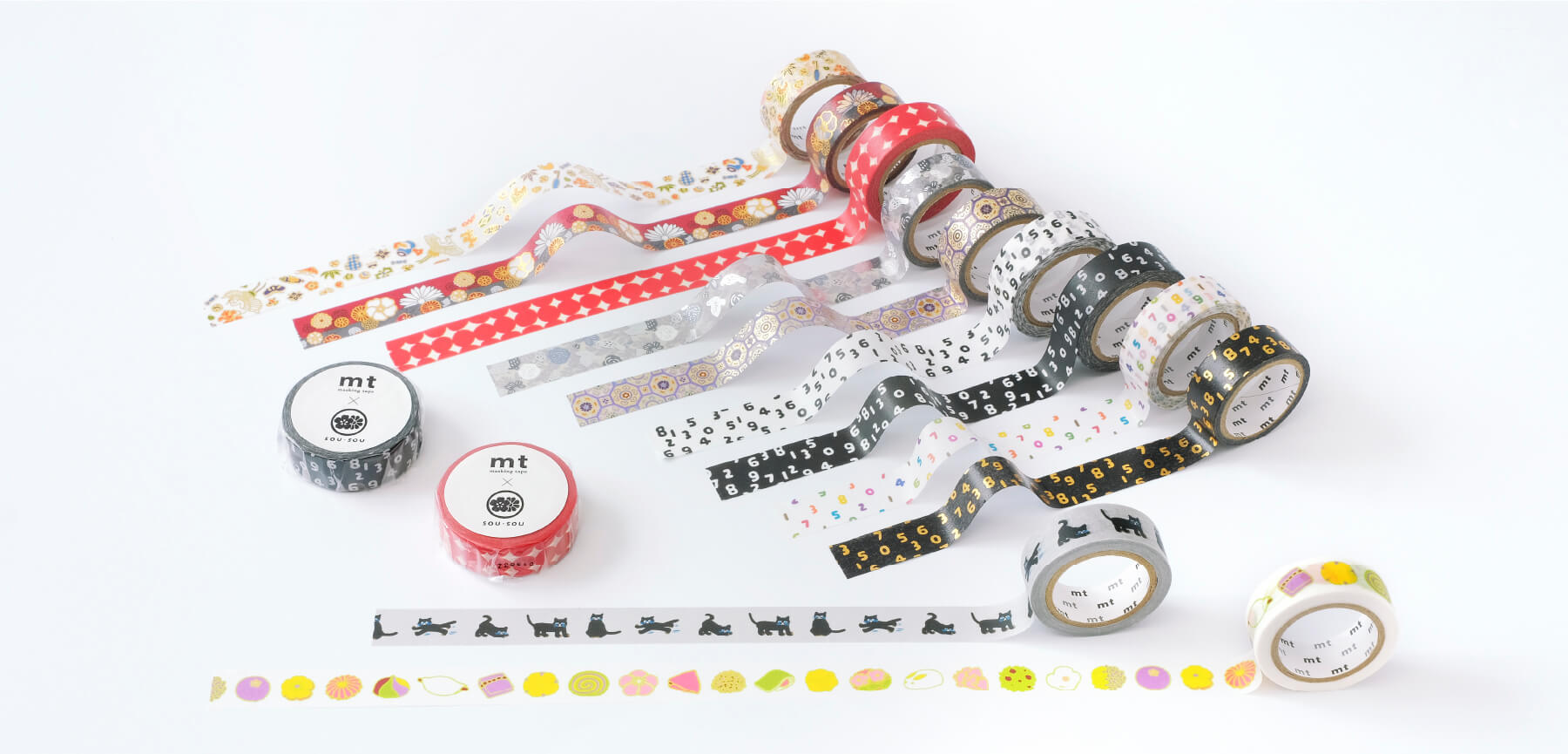 SOU SOU x mt Shiny Washi Tape - Birds